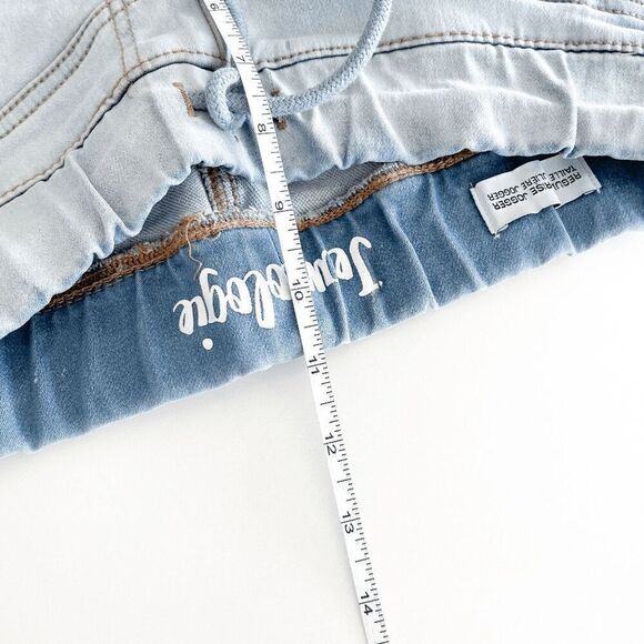 Jeaniologie Womens Classic Denim Regular Rise Jogger Jeans Faded Blue Size 2 - Picture 9 of 10
